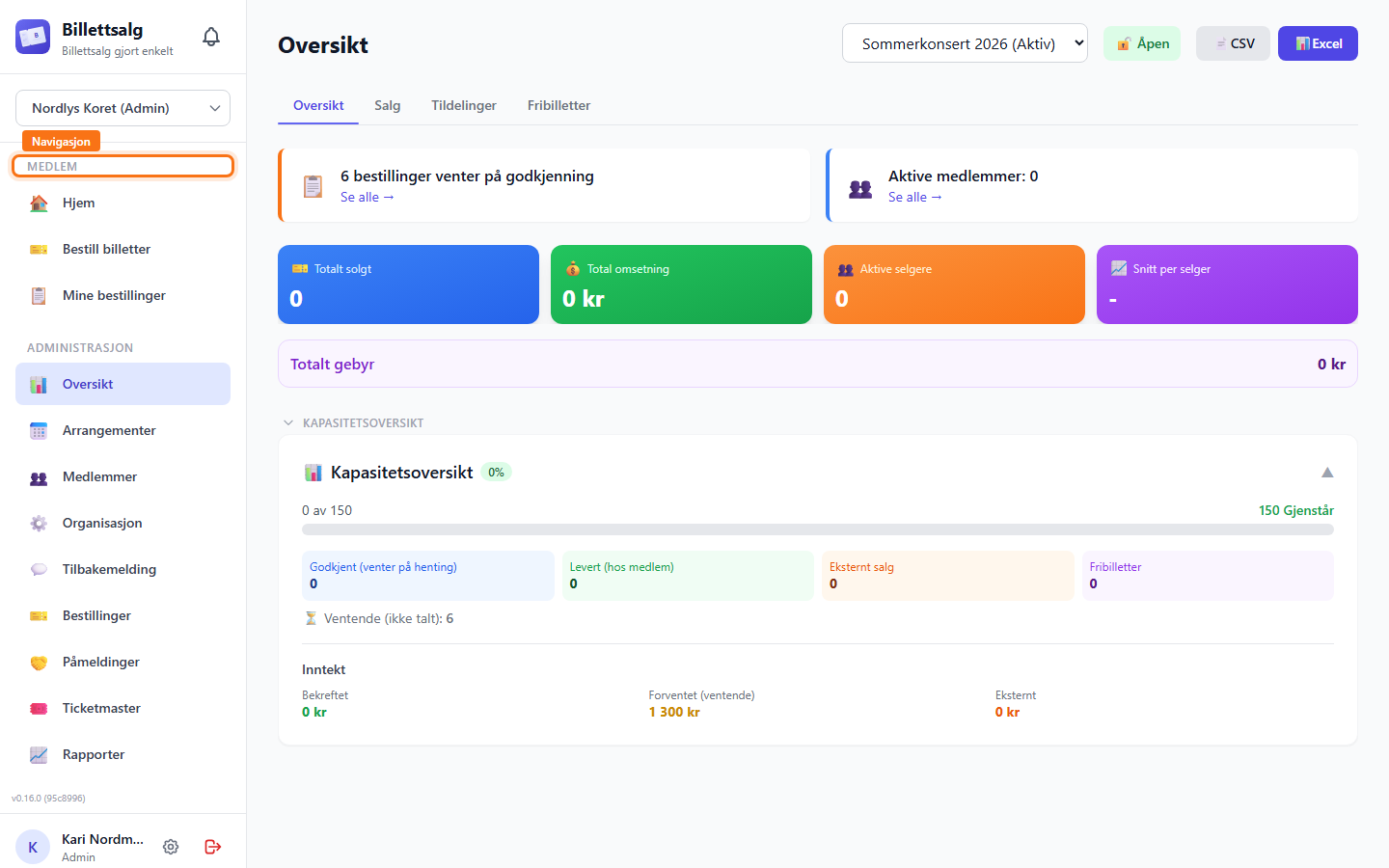 Desktop sidebar navigation with member, management, and super admin sections